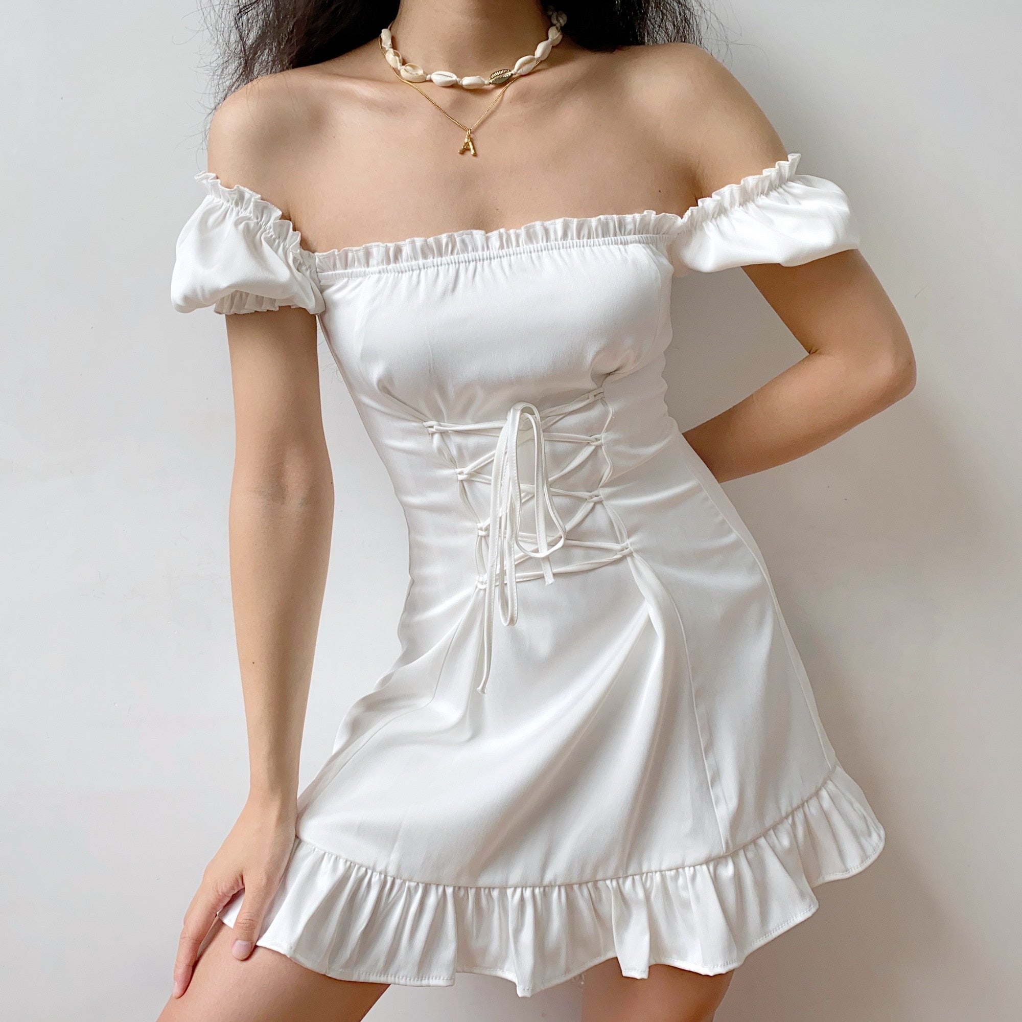 Fairycore Elegant Mini Dress - Сottagecore clothes
