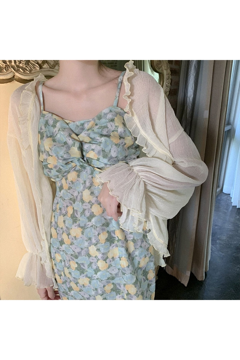 Cottagecore Ruffled Loose Blouse cottagecoreclothes