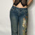 Retro Butterfly Jeans - 0 - Сottagecore clothes