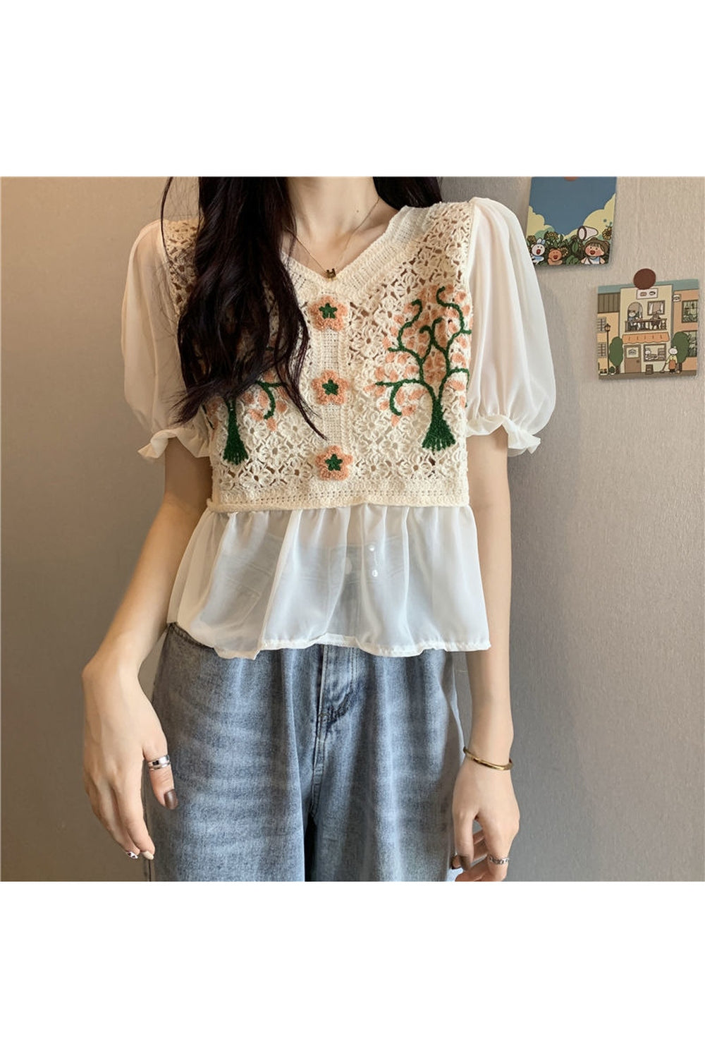 Cottagecore Embroidery Top cottagecoreclothes