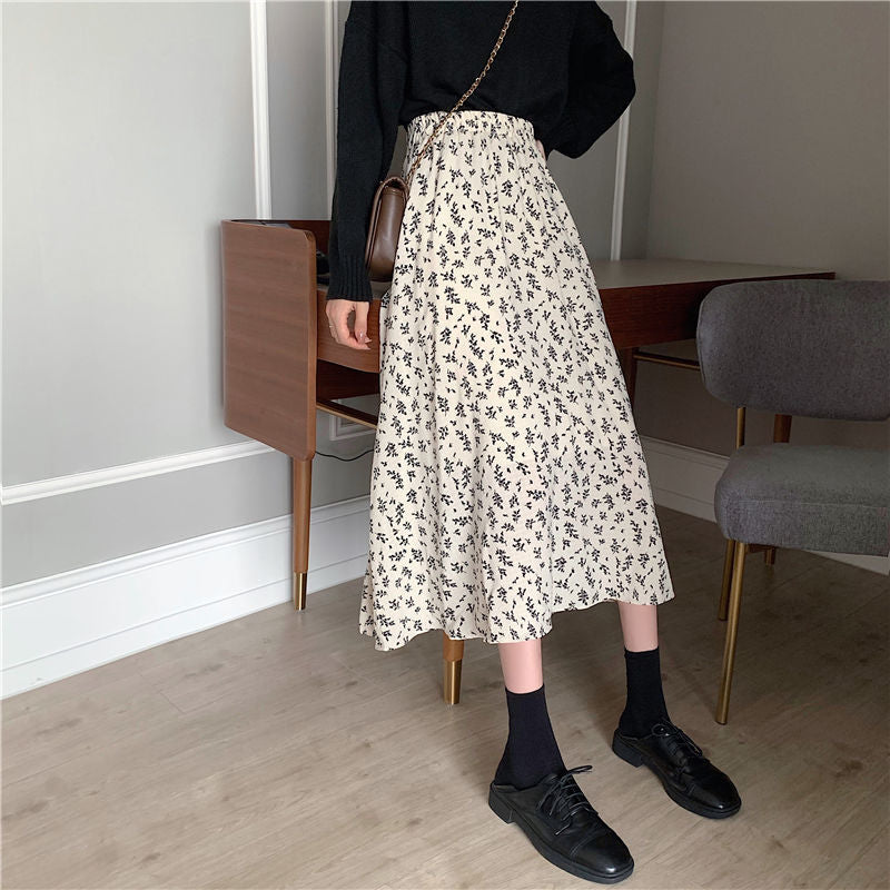 Elegant Aesthetic Floral Skirt - Сottagecore clothes