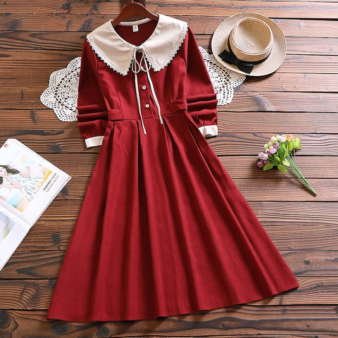 cute sweet dress Mori girl - 0 - Сottagecore clothes
