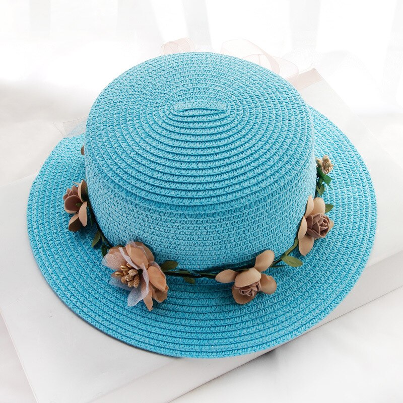 Flowers Ribbon Straw Hat - Hats - Сottagecore clothes