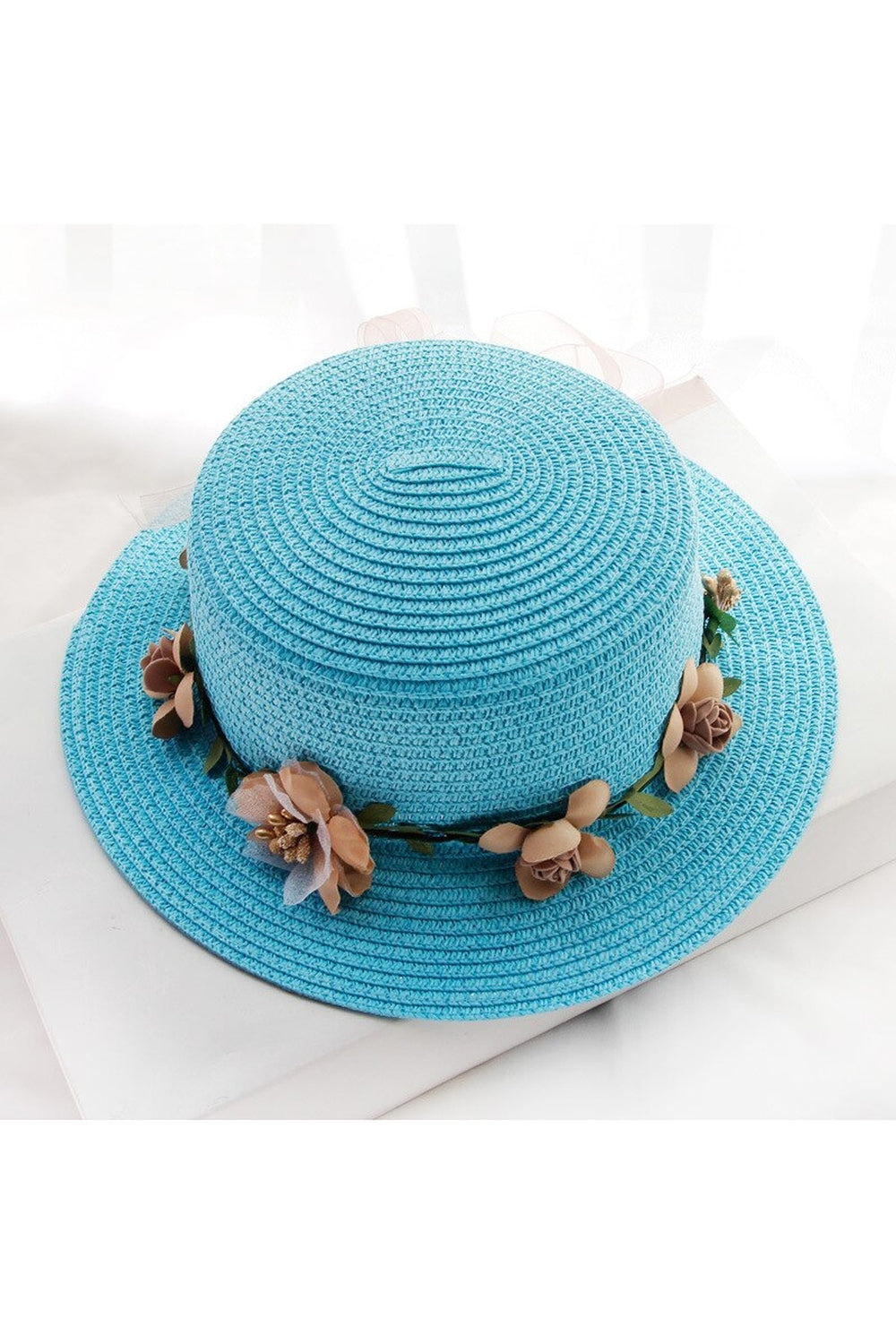 Flowers Ribbon Straw Hat cottagecoreclothes