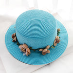 Flowers Ribbon Straw Hat