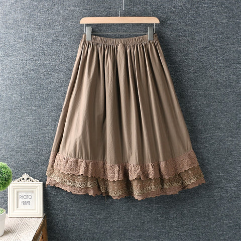 Fairy Style Lace Skirt - 0 - Сottagecore clothes