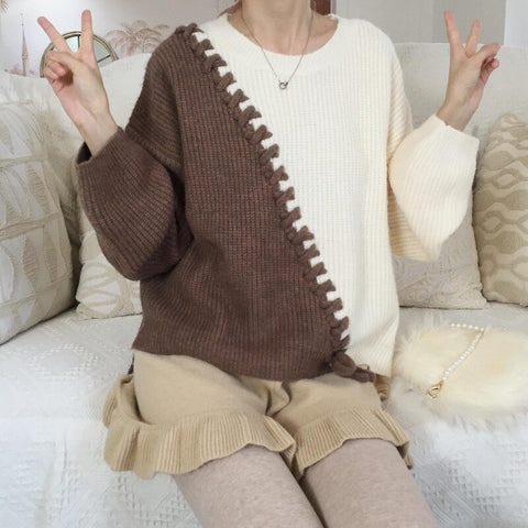 Vintage Knit Sweater -  - Сottagecore clothes