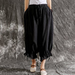 Dark Cottagecore Loose Harem Pants