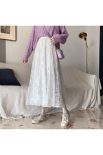 Long cottage-style skirt