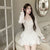 White Fairycore Cute Dress - 0 - Сottagecore clothes