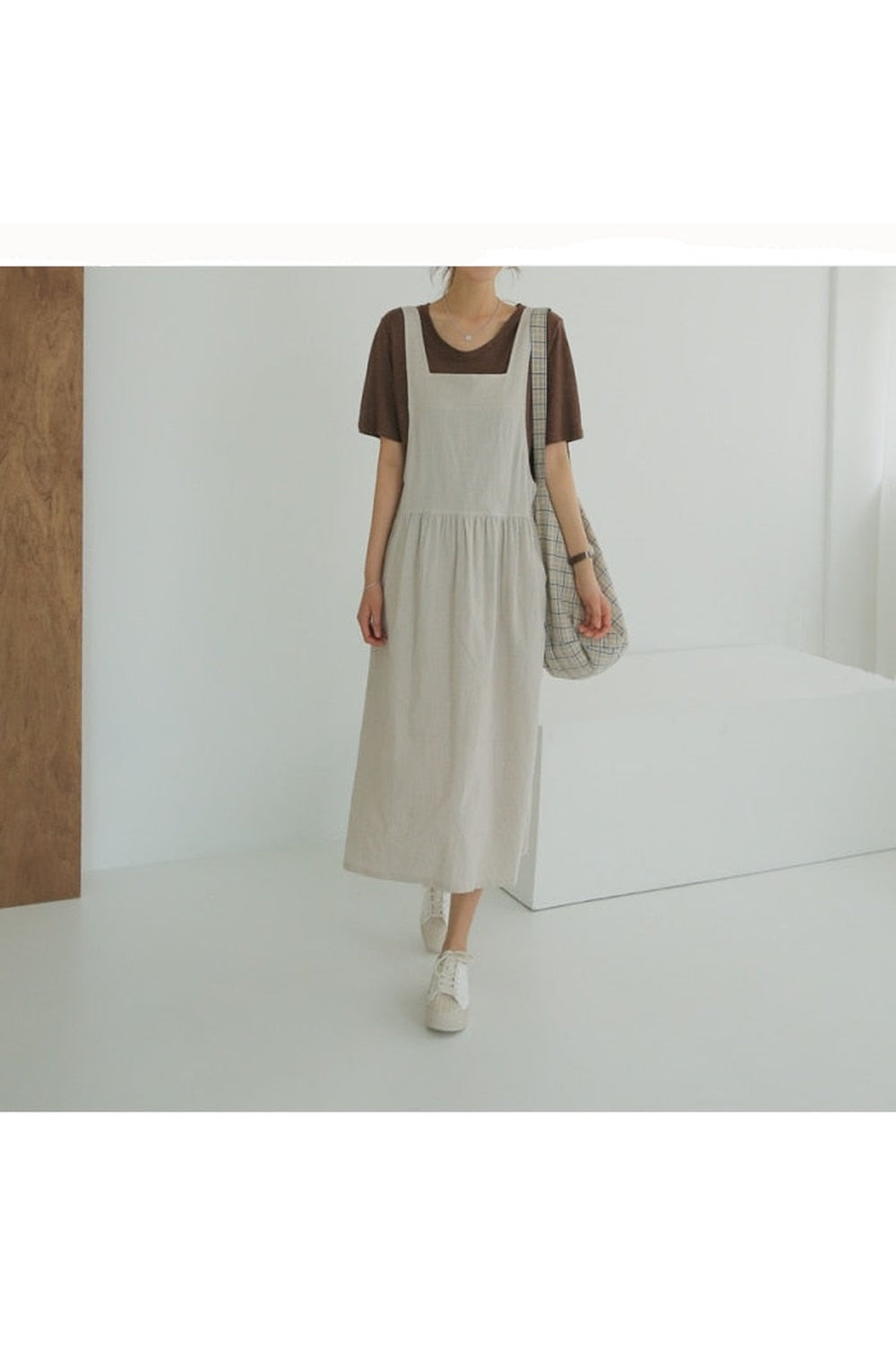 Cottagecore Linen Casual Dress cottagecoreclothes