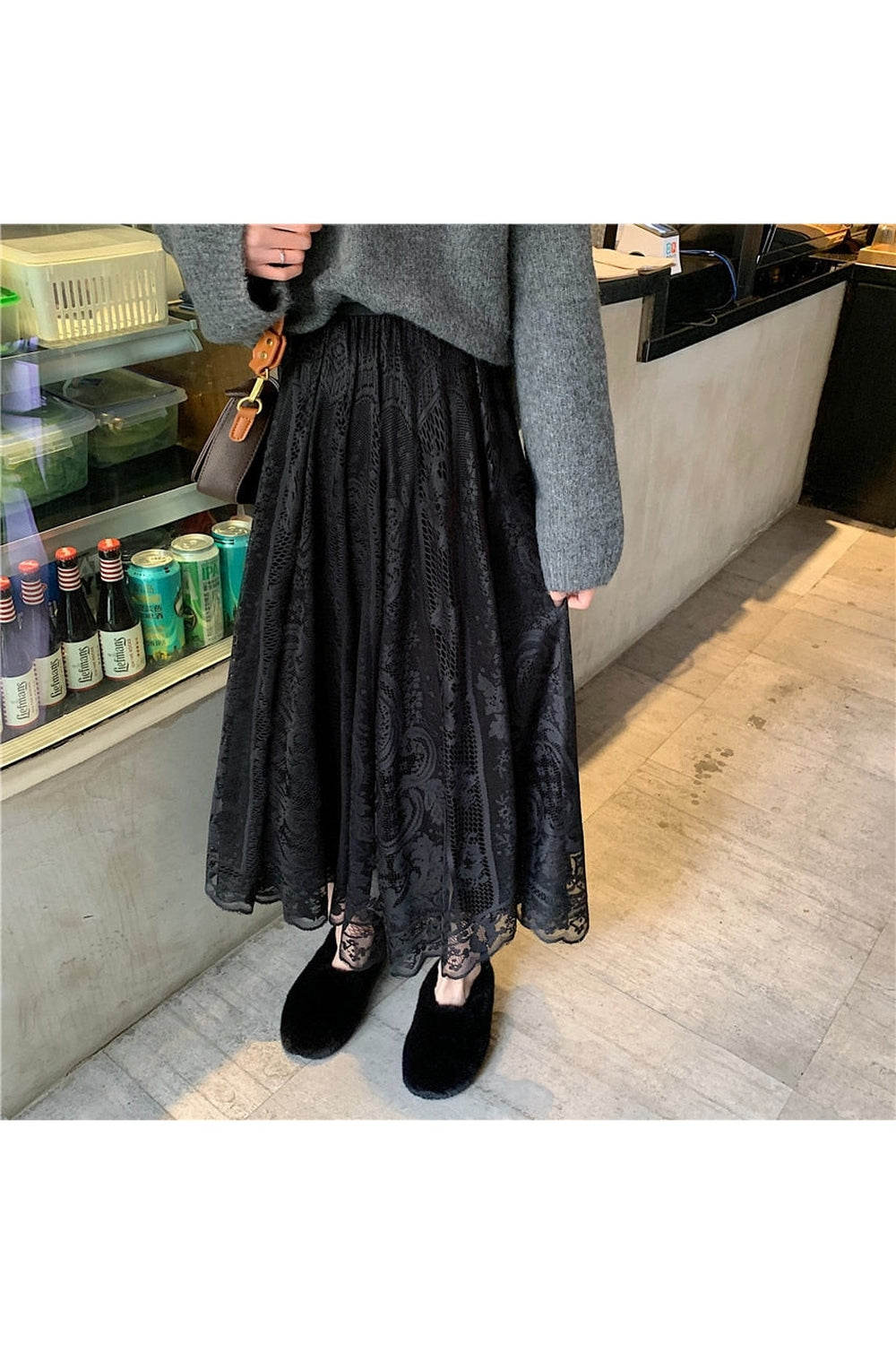 Cottagecore Lace Long Skirt cottagecoreclothes