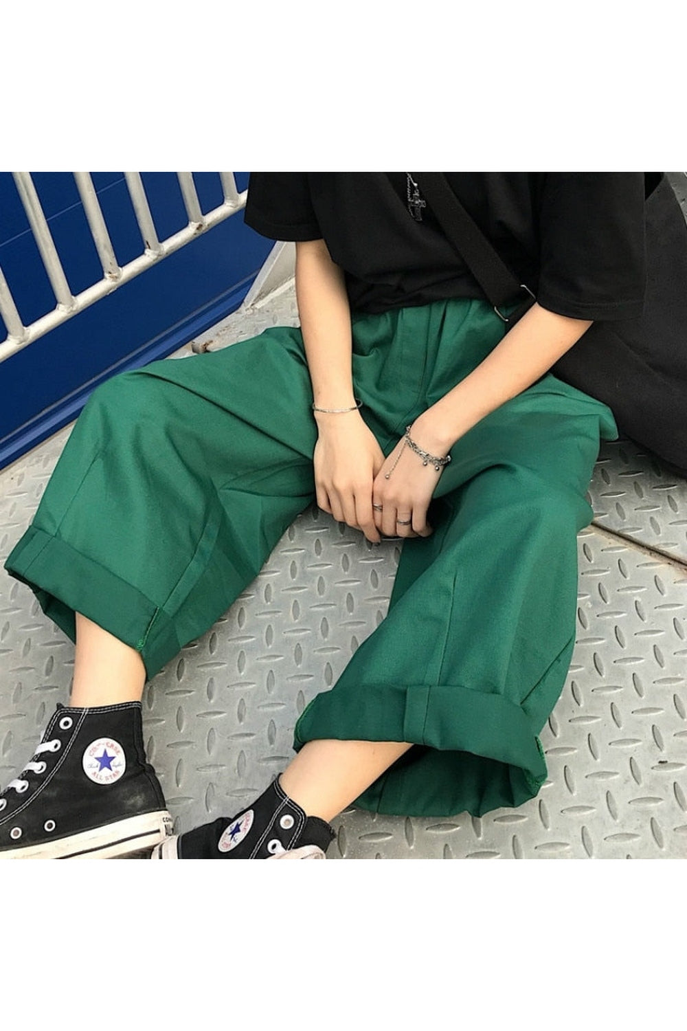 Vintage Aesthetic Loose Pants