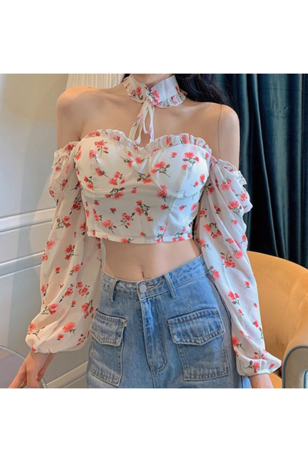 Cottagecore Puff Sleeve Blouse cottagecoreclothes