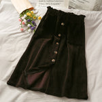 Mori Girl Corduroy Skirt - 0 - Сottagecore clothes