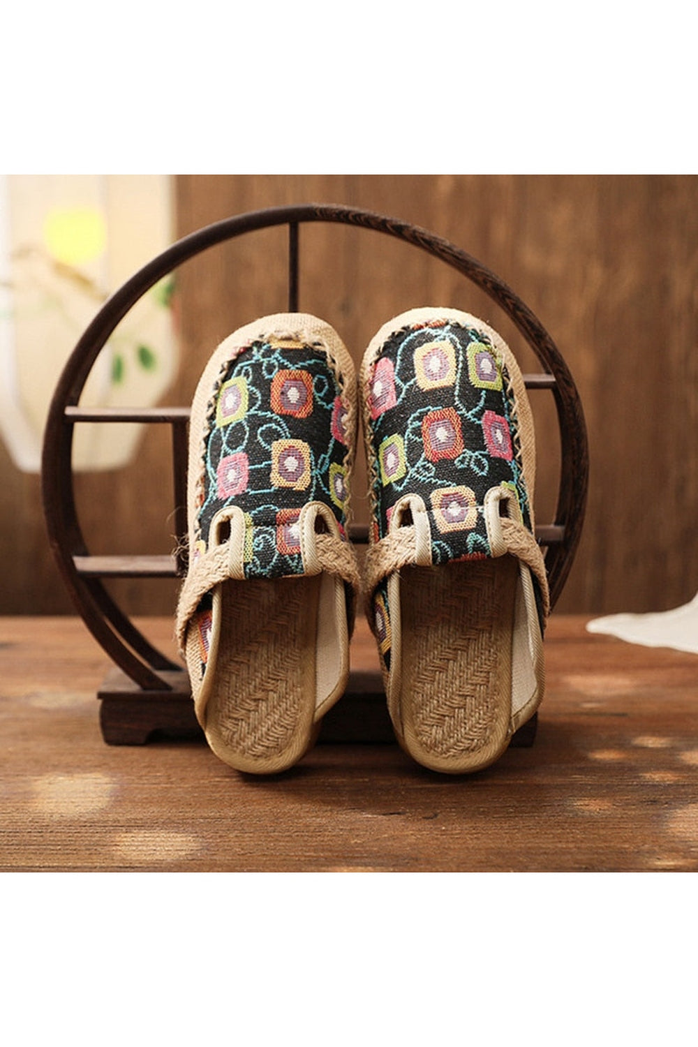 Embroidered Flat Espadrilles cottagecoreclothes