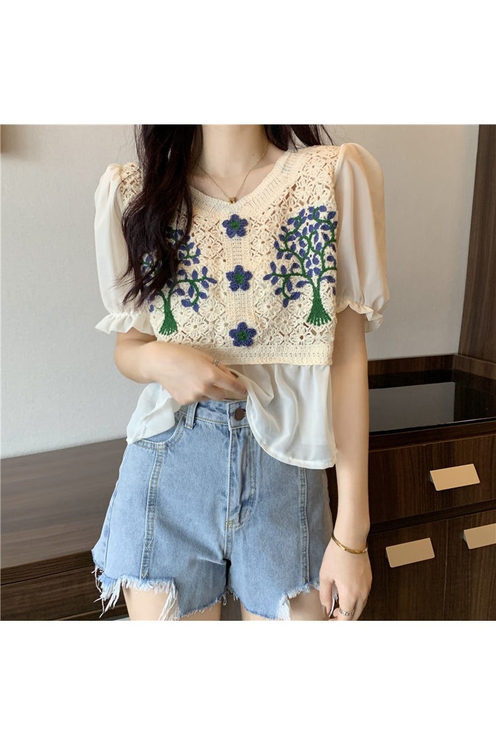 Cottagecore Embroidery Top cottagecoreclothes