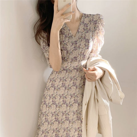Cottagecore Style Elegant Dress - 0 - Сottagecore clothes