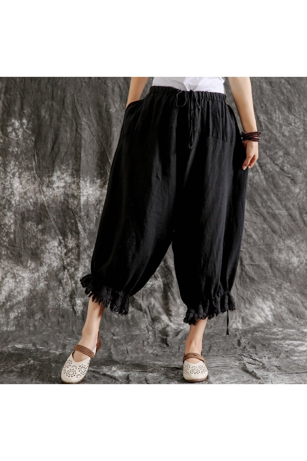 Dark Cottagecore Loose Harem Pants cottagecoreclothes