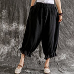 Dark Cottagecore Loose Harem Pants