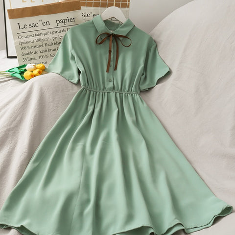 Cottagecore Style Chiffon Dress - Dresses - Сottagecore clothes
