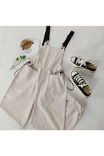 Suspenders Solid Jumpsuit