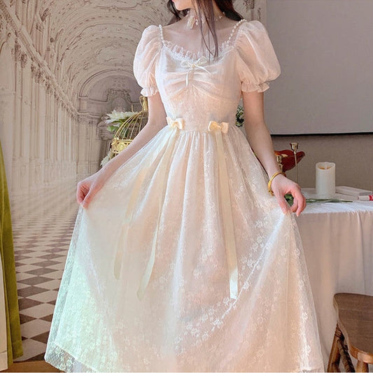 Fairycore Princess Wedding Dress cottagecoreclothes