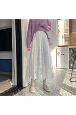 Long cottage-style skirt