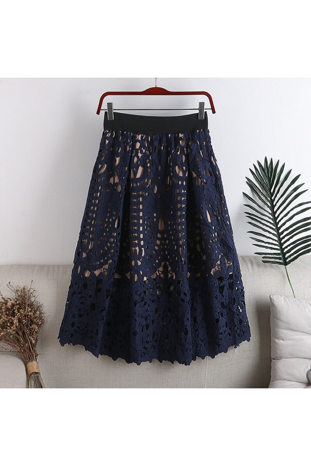 Dark Cottagecore Knit Skirt cottagecoreclothes