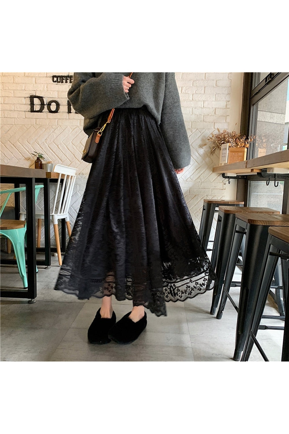 Cottagecore Lace Long Skirt cottagecoreclothes