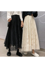 Long cottage-style skirt