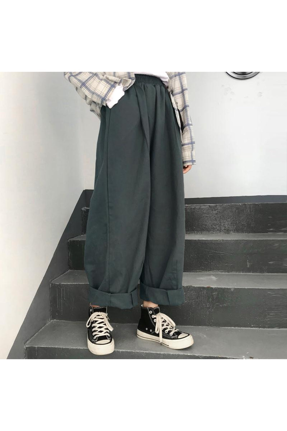 Vintage Aesthetic Loose Pants