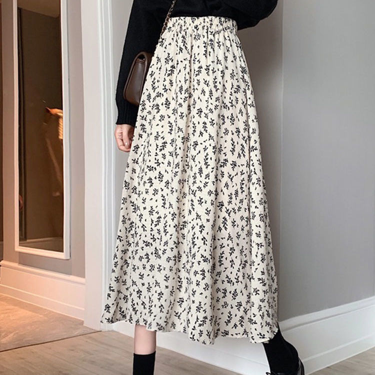 Elegant Aesthetic Floral Skirt - Сottagecore clothes