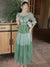 Mori Girl Green Summer Dress - 0 - Сottagecore clothes