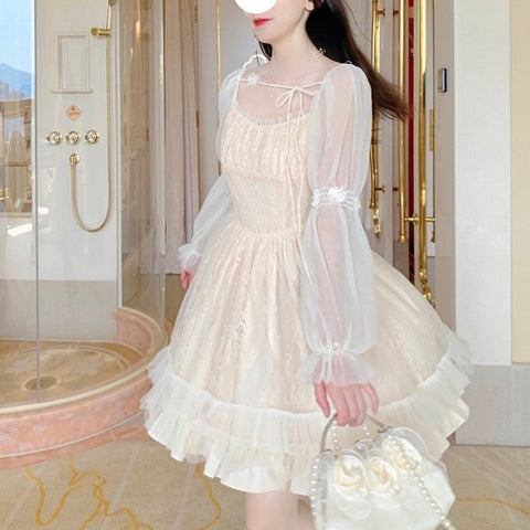 Fairycore Style Mini Dress - Dresses - Сottagecore clothes