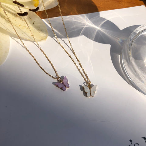 Butterfly Design Necklace - Necklaces - Сottagecore clothes