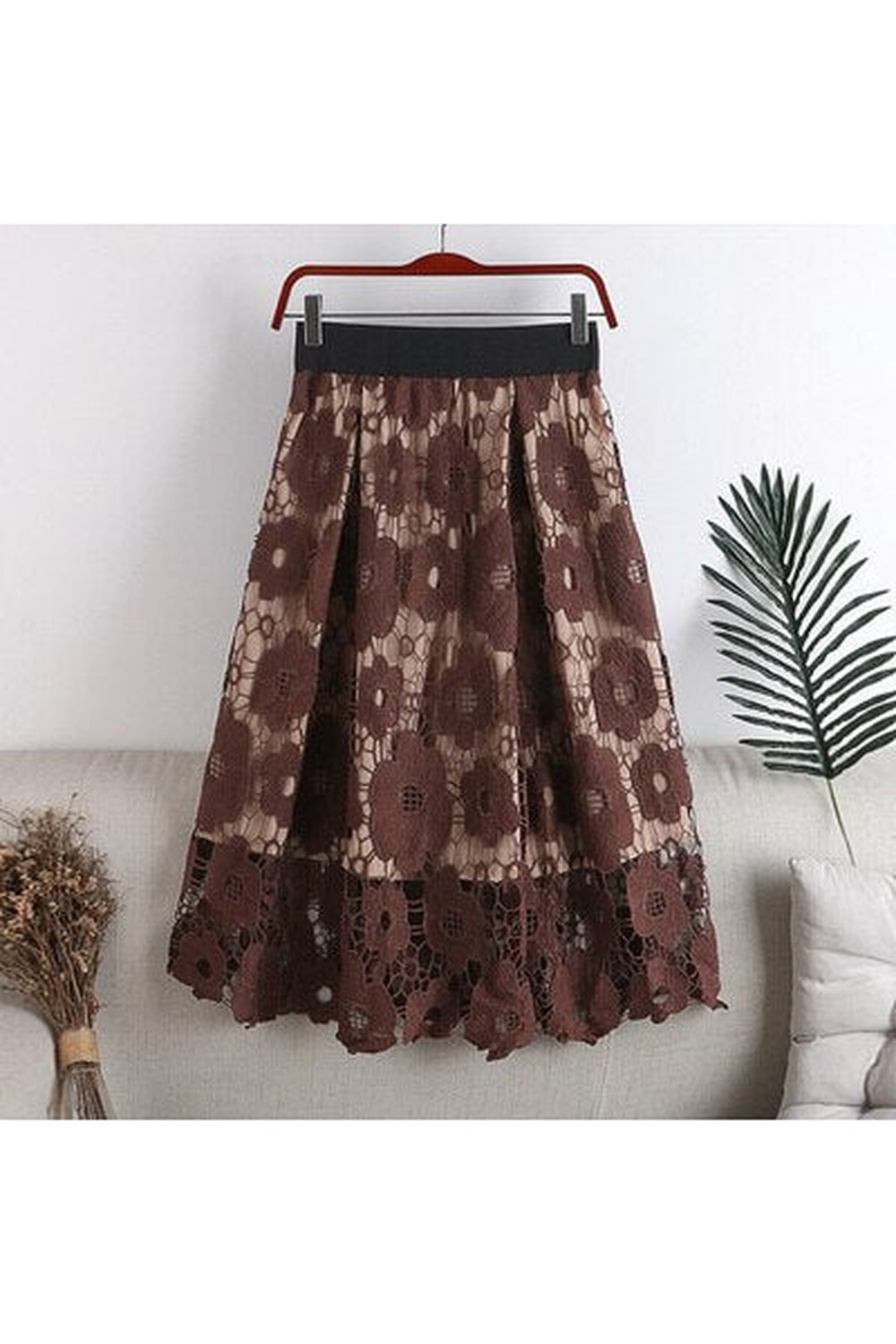 Dark Cottagecore Knit Skirt cottagecoreclothes