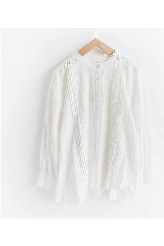 Fairy Aesthetic Lace Shirt cottagecoreclothes
