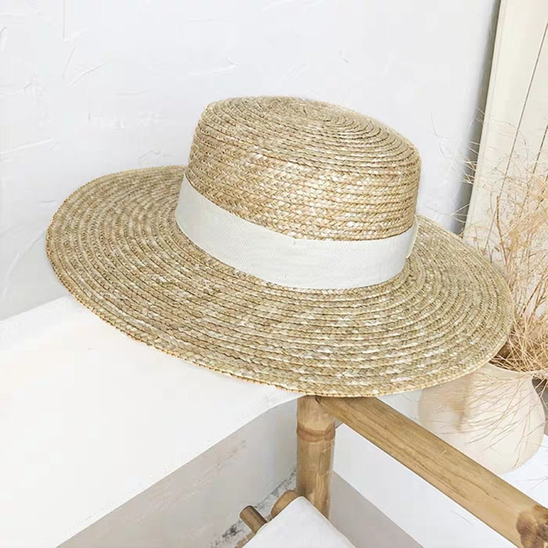Natural Wheat Straw Hat - Сottagecore clothes