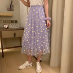 Daisy Print Skirt -- Сottagecore clothes