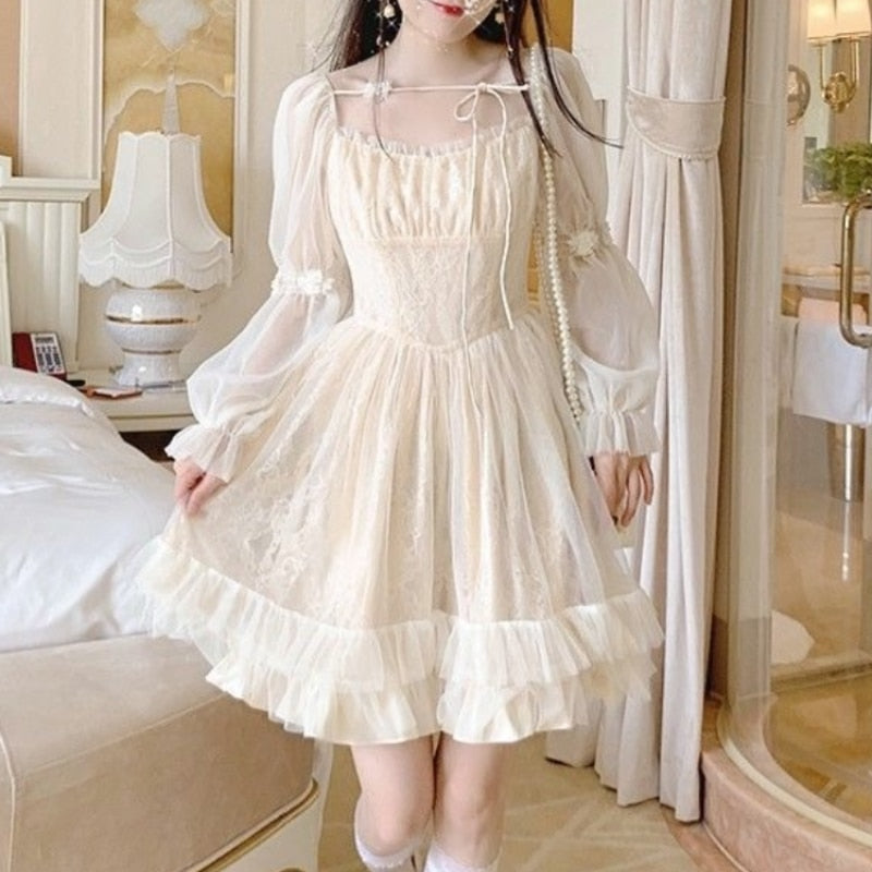 Fairycore Style Mini Dress - Dresses - Сottagecore clothes