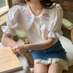 Vintage shirt with embroidery