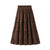 Vintage Long Velvet Pleated Skirt - 0 - Сottagecore clothes