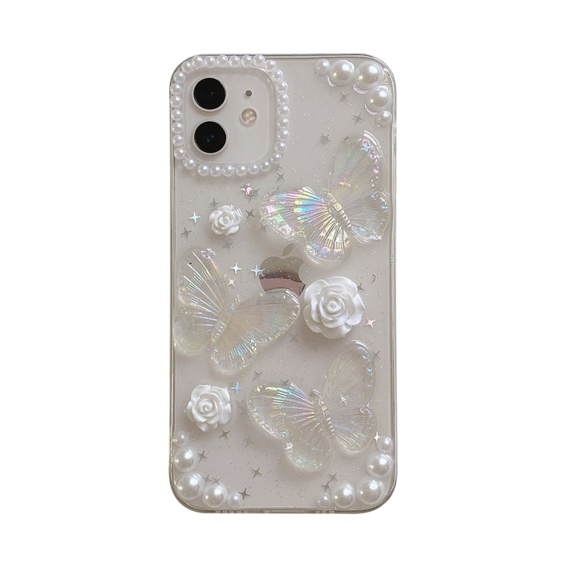 Butterfly Rose Case for iPhone -- Сottagecore clothes