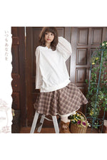 Mori Girl Retro Plaid Skirt cottagecoreclothes