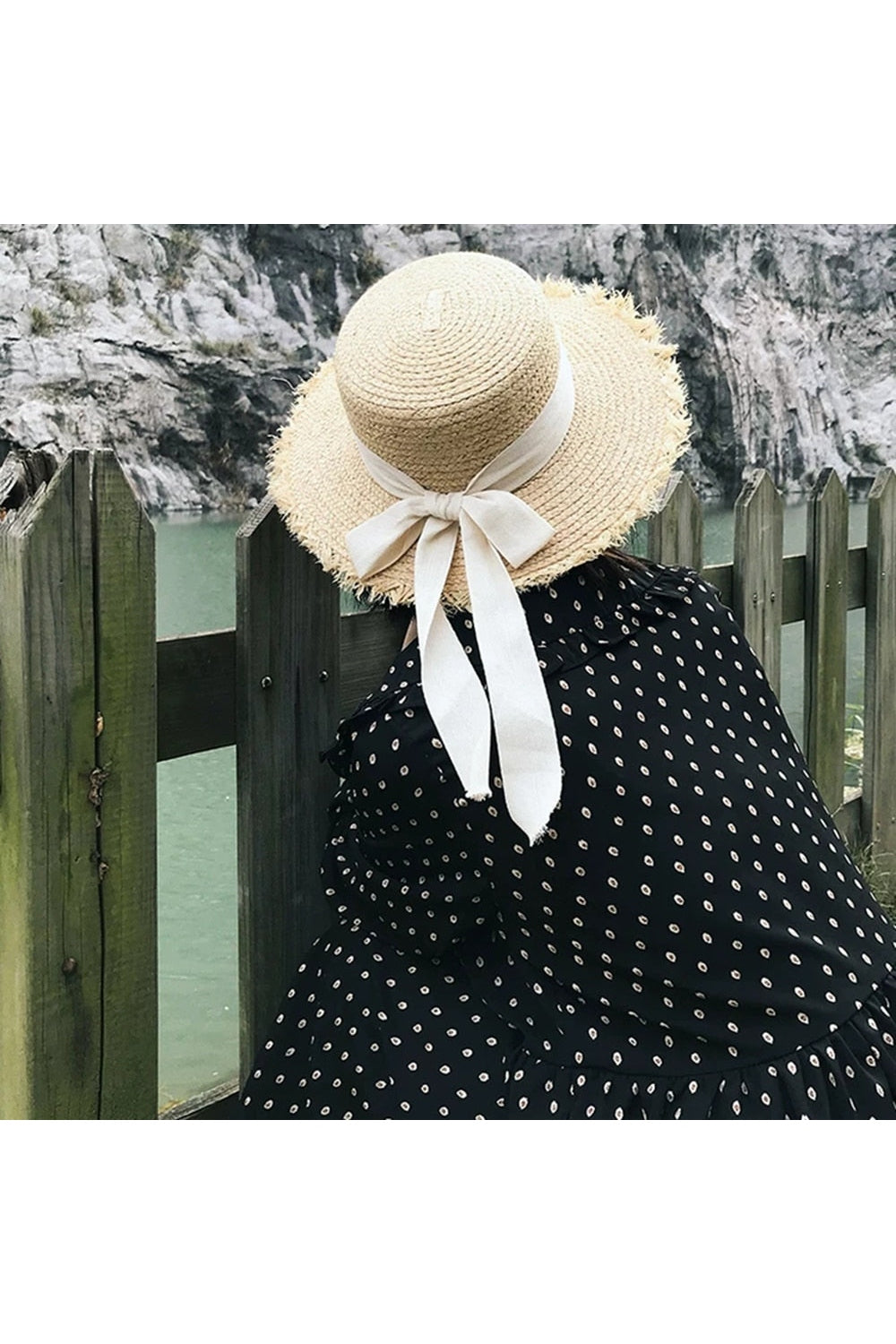 Cottagecore Flat Straw Hat cottagecoreclothes