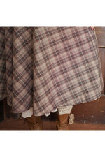 Mori Girl Retro Plaid Skirt cottagecoreclothes