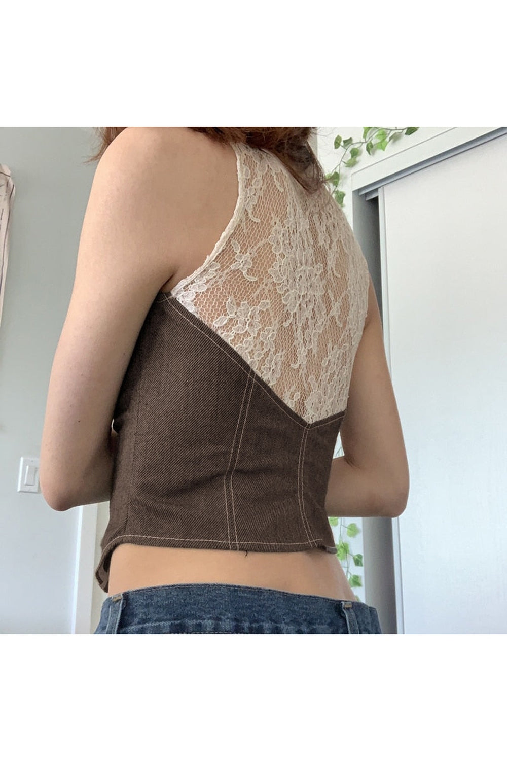 Fairycore Brown Crop Jacket