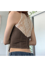 Fairycore Brown Crop Jacket