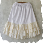 Mori Girl Solid White UnderSkirt - Skirts - Сottagecore clothes